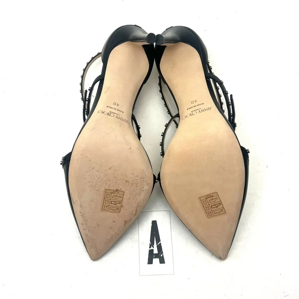 Jimmy Choo Tiff 100 Stud-embellished Pump sz 10 - Picture 12 of 12